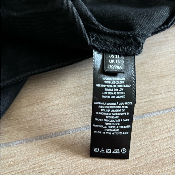 NWOT FREE PEOPLE Youthquake Flare Stretch Cropped Jeans black - Picture 6 of 9